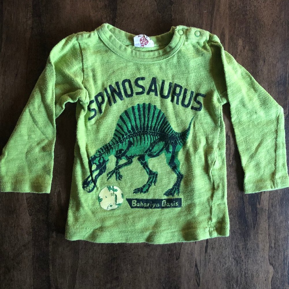 BIT'Z KIDS dinosaur shirt 12-18 months